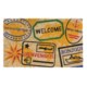 Imports Unlimited Passport Stamps Entry Mat - Coir, 18x30"