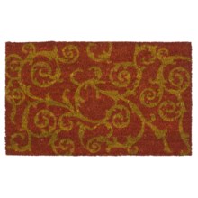 Imports Unlimited Twirls Entry Mat - Coir, 18x30" in Spice - Closeouts