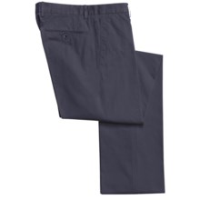 Incotex Incochino Cotton Pants - Flat Front (For Men) in Navy - Closeouts