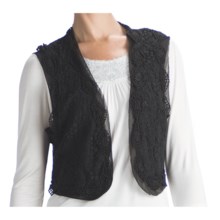 Indira Crocket Vest (For Women) in Black - Closeouts