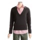 Infantry Division Cotton-Rich Sweater - V-Neck, Long Sleeve (For Women)