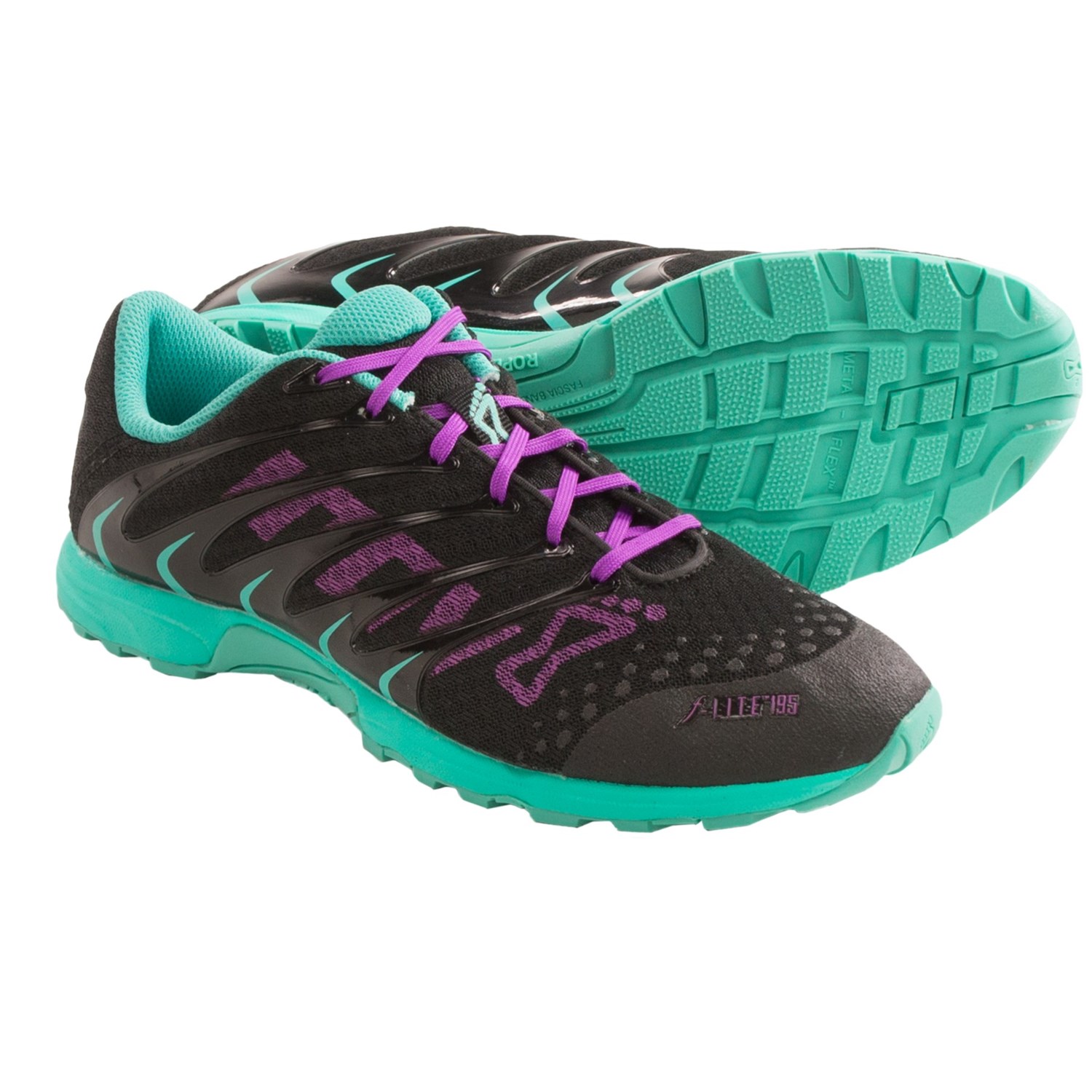Inov-8 F-Lite 195 Cross Training Shoes (For Women) in Black/Teal