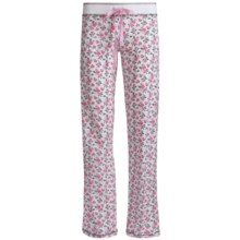 Insomniax Be My Valentine Pajama Bottoms (For Women) in Flowers - Closeouts