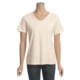 Interlock Cotton V-Neck T-Shirt - Short Sleeve (For Plus Size Women)