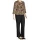 Isabella Animal Print Pant Suit - Plus Size (For Women)