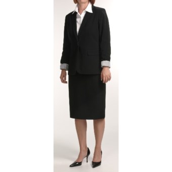 Isabella Boyfriend Suit (For Women) in Black