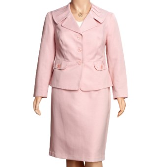 Isabella Matelasse Suit - Plus Size (For Women) in Pink