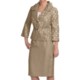 Isabella Pleated Skirted Suit - 3/4 Sleeve (For Women)
