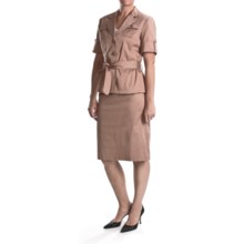 Isabella Safari Skirt Suit - Stretch Cotton (For Women) in Khaki - Closeouts
