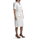 Isabella Safari Skirt Suit - Stretch Cotton (For Women)