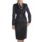 Isabella Satin-and-Sparkle Skirt Suit (For Women) in Midnight