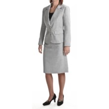 Isabella Skirted Suit (For Women) in Light Grey - Closeouts