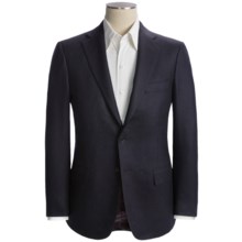 Isaia Angled Stripe Sport Coat - Wool-Cashmere (For Men) in Deep Plum - Closeouts