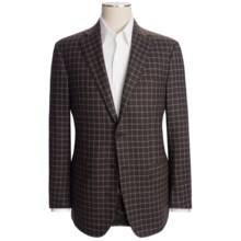 Isaia Check Sport Coat - Wool-Cotton-Cashmere (For Men) in Brown/Cream - Closeouts