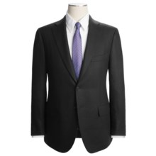Isaia Comb Weave Suit - Linen (For Men) in Black - Closeouts
