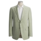 Isaia Heathered Fancy Solid Sport Coat - Linen-Wool (For Men)