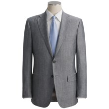 Isaia Heathered Stripe Suit - Linen (For Men) in Charcoal/Blue - Closeouts