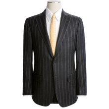 Isaia Heathered Stripe Suit - Wool-Cashmere (For Men) in Black - Closeouts