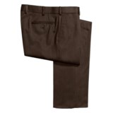 Isaia Heathered Wool Pants - Flat Front (For Men)