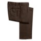 Isaia Heathered Wool Pants - Flat Front (For Men)