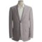Isaia Houndstooth Sport Coat - Silk-Linen-Wool (For Men) in Eggplant/White