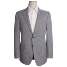 Isaia Houndstooth Sport Coat - Silk-Wool-Linen (For Men) in Blue/White - Closeouts