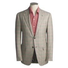 Isaia Houndstooth-Windowpane Sport Coat - Superfine Wool (For Men) in Brown/Ivory/Rose - Closeouts