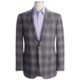 Isaia Large Plaid with Windowpane Overlay Sport Coat - Wool-Angora-Cashgora (For Men)