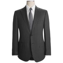 Isaia Multi-Stripe Suit - Wool (For Men) in Dark Charcoal/Egg Shell - Closeouts