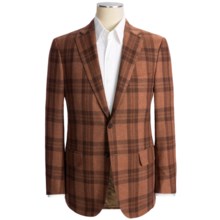 Isaia Plaid Sport Coat - Wool-Cotton-Cashmere (For Men) in Orange Heather - Closeouts