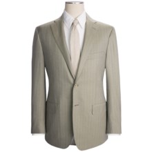 Isaia Rope Stripe Suit - Wool (For Men) in Taupe - Closeouts