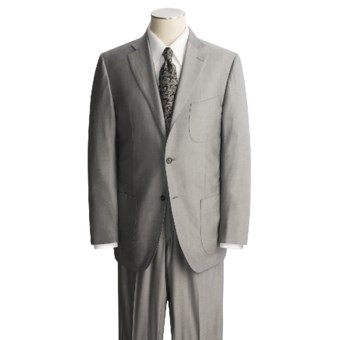 Isaia Sea-Island Suit - Cotton-Wool (For Men) in Grey