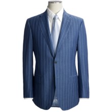 Isaia Stripe Suit - Wool-Linen (For Men) in French Blue - Closeouts