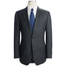 Isaia Subtle Windowpane Suit - Wool (For Men) in Charcoal/Blue - Closeouts