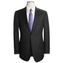 Isaia Tonal Polka-Dot Suit - Wool (For Men) in Black - Closeouts