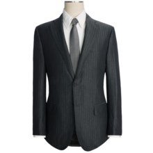 Isaia Tonal Stripe Suit - Wool-Linen (For Men) in Dark Charcoal - Closeouts
