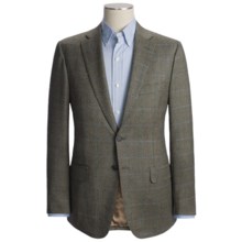 Isaia Windowpane Sport Coat - Wool (For Men) in Black/Blue/Rust - Closeouts