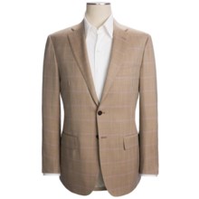Isaia Windowpane Sport Coat - Wool (For Men) in Light Brown/Purple - Closeouts
