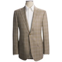 Isaia Windowpane Sport Coat - Wool (For Men) in Taupe/Blue - Closeouts