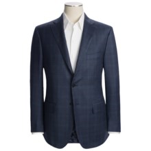Isaia Wool Check Sport Coat (For Men) in Blue/Red Windowpane - Closeouts