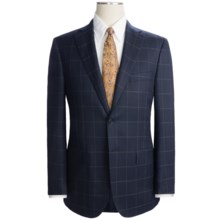 Isaia Wool Windowpane Suit (For Men) in Navy - Closeouts
