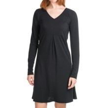 Isis Fundamental Dress - V-Neck, Long Sleeve (For Women) in Black - Closeouts