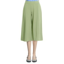 Isis Metro Gaucho Pants - Jersey Knit, Elastic Pull-On Style (For Women) in Sage - Closeouts