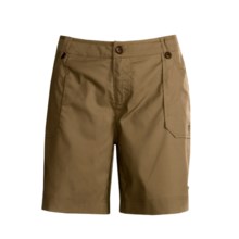 Isis Seven Days Shorts - Cotton Poplin (For Women) in Nut - Closeouts