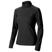 Isis Shirred Turtleneck - Long Sleeve (For Women) in Black - Closeouts