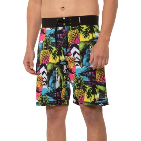Maui and Sons Island Mix Boardshorts (For Men) - BLACK (36 )