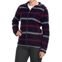 Ivanhoe Astrid Hoodie Sweatshirt - Boiled Wool (For Women) in Navy - Closeouts