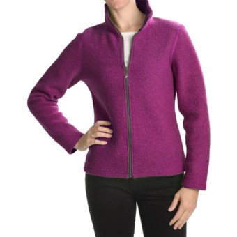 Ivanhoe Brodal Classic Jacket - Boiled Wool (For Women) in Purple