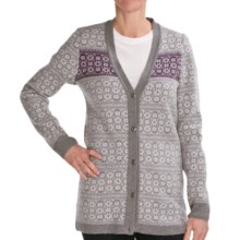 Ivanhoe Elsa Cardigan Sweater - Lambswool (For Women) in Grey - Closeouts