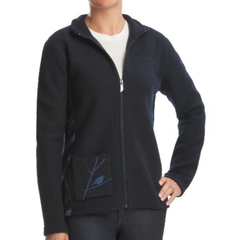 Ivanhoe Hope Jacket - Boiled Wool, Full Zip (For Women) in Navy